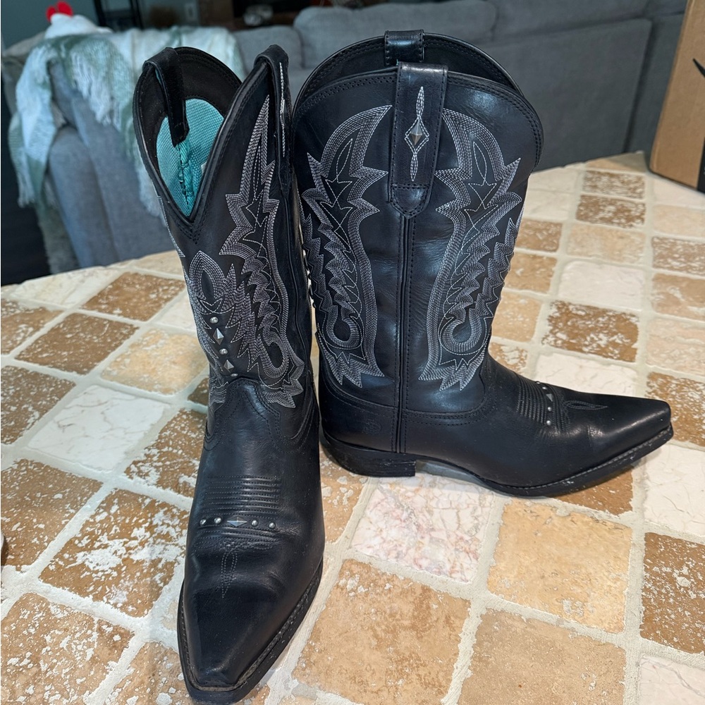 Durango Black Cowboy Boots